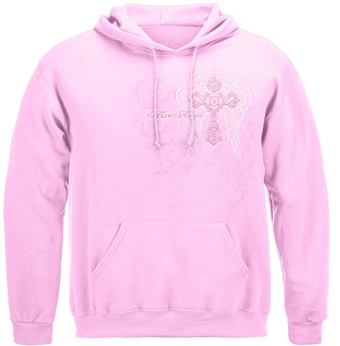 Firefighter Fire Angel Hoodie - front view