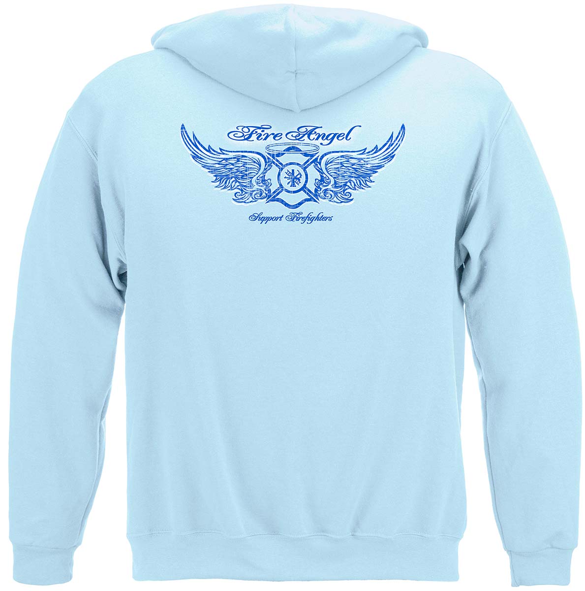 Firefighter Fire Angel Hoodie - back view