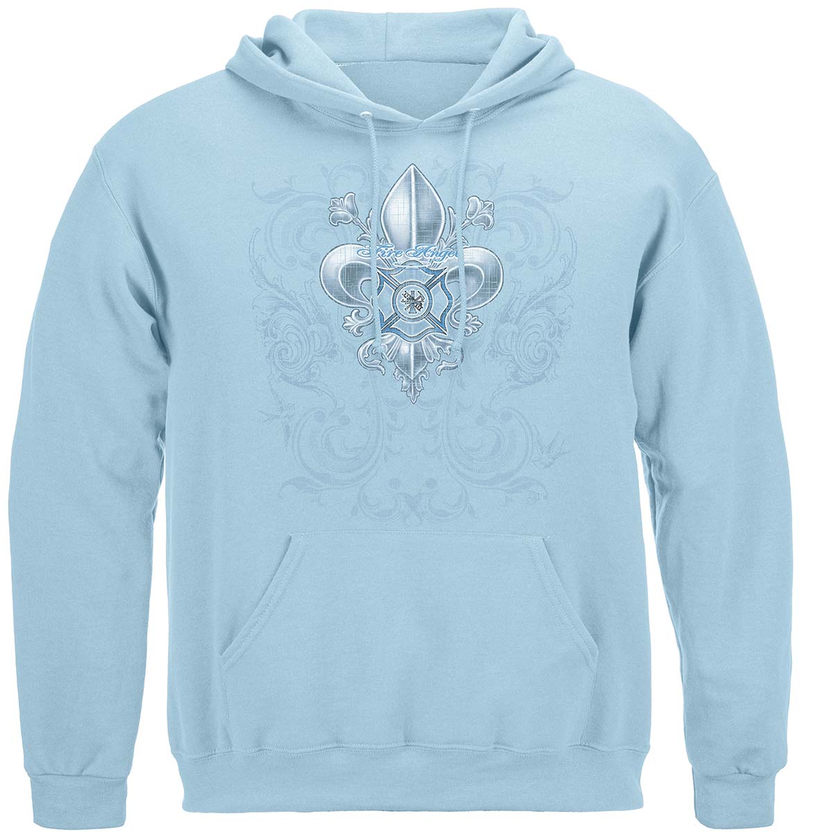 Firefighter Fire Angel Hoodie - front view