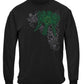 Firefighter Fire Angel Irish Cross Long Sleeve Shirt - front view
