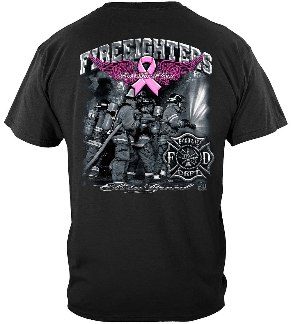 Elite Breed Fight for a Cure Firefighter T-Shirt - back view
