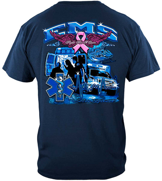 Elite Breed EMS Fight Cancer T-Shirt - back view