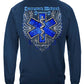 Elite Breed EMS Chrome Wings Silver Foil Long Sleeve Shirt - back view