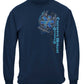 Elite Breed EMS Chrome Wings Silver Foil Long Sleeve Shirt - front view