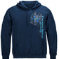 Elite Breed EMS Chrome Wings Silver Foil Hoodie - front view