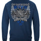 Elite Breed Law Enforcement Chrome Wings Silver Foil Long Sleeve Shirt - back view