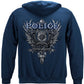 Elite Breed Police Crest Silver Foil Hoodie - back view