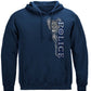 Elite Breed Police Crest Silver Foil Hoodie - front view