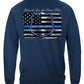 Blue Lives Matter Long Sleeve Shirt - back view