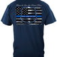 Blue Lives Matter T-Shirt - back view