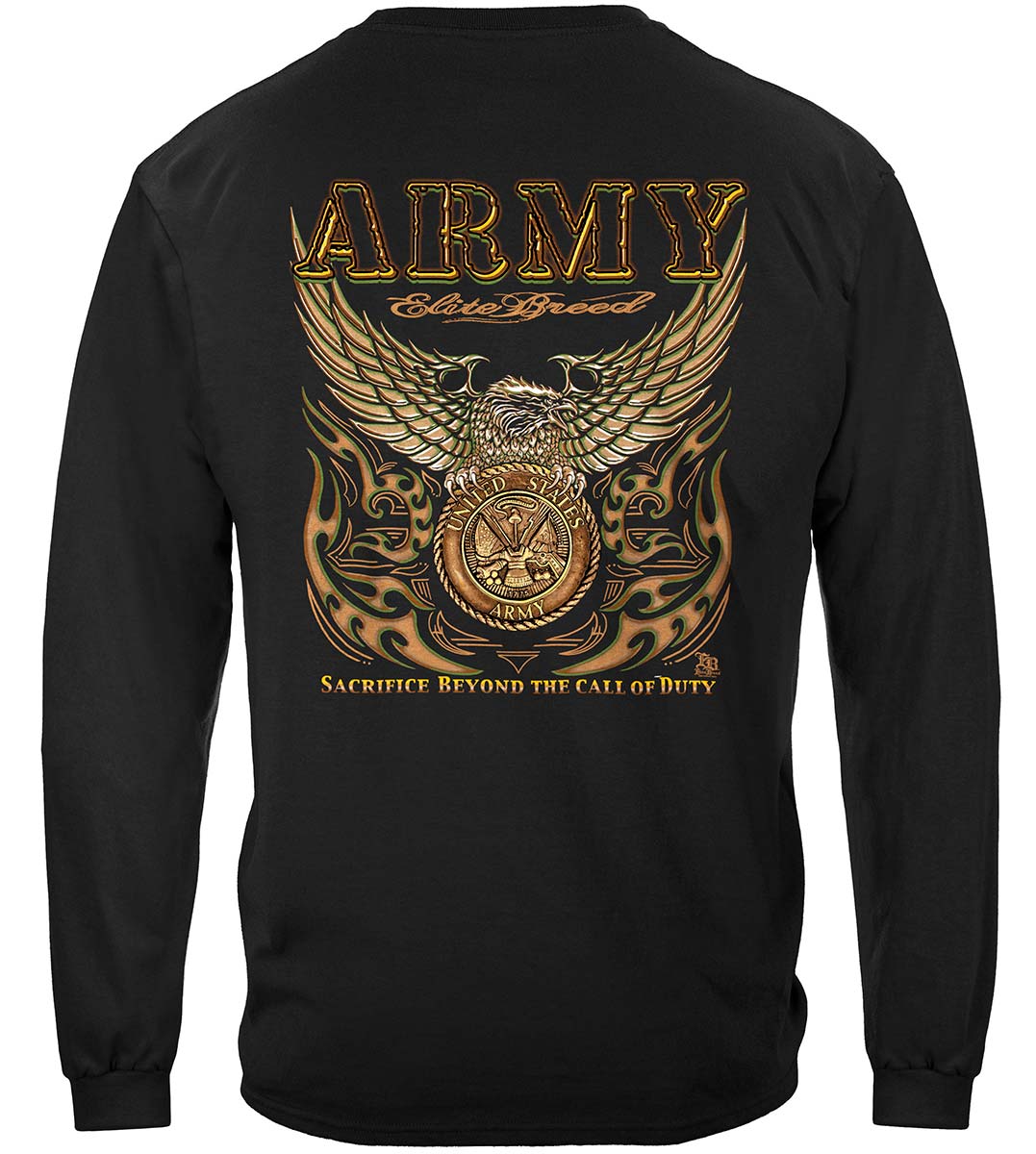 Elite Breed Army Long Sleeve Shirt - back view