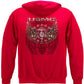 USMC Pride Duty Honor Stars Silver Foil Hoodie - back view