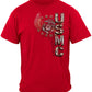 USMC Pride Duty Honor Stars Silver Foil T-Shirt - front view