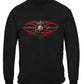 Elite Breed USMC Red Blades Silver Foil Long Sleeve Shirt - front view