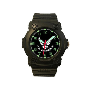 US Air Force Combat Black Case Wrist Watch