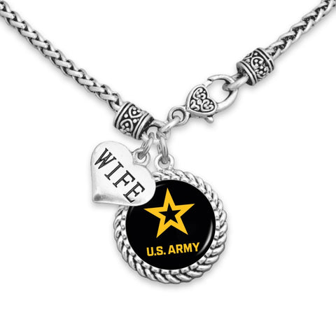 US Army Custom Relationship Double Braided Clasp Necklace