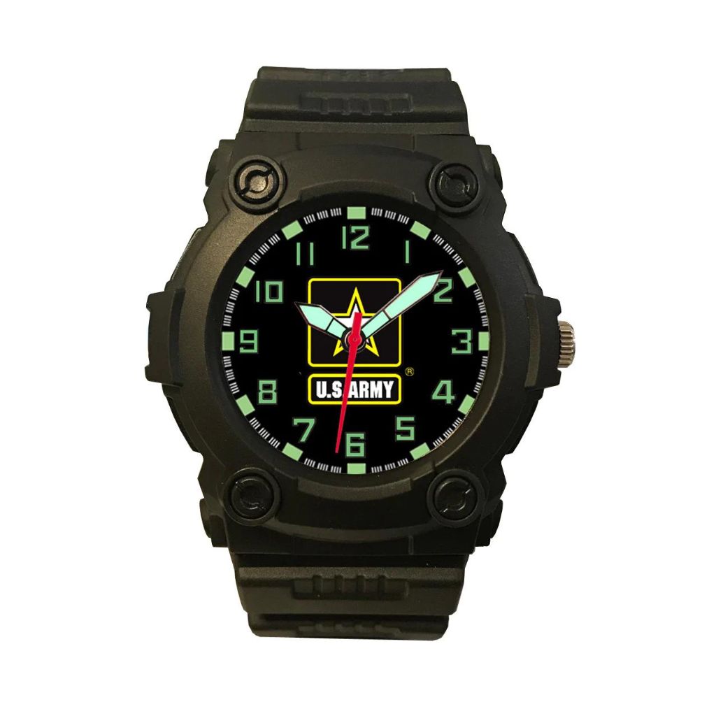 US Army Tactical Rubber Strap Wrist Watch