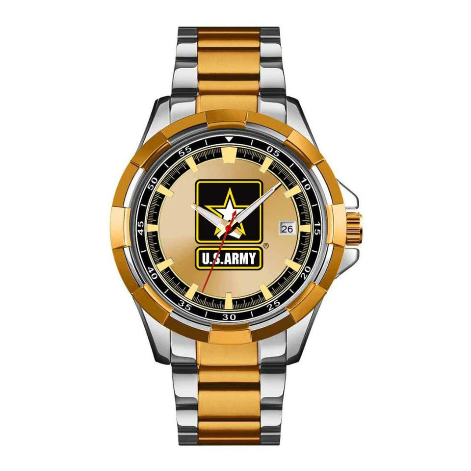 US Army Two-Tone Stainless Steel Watch