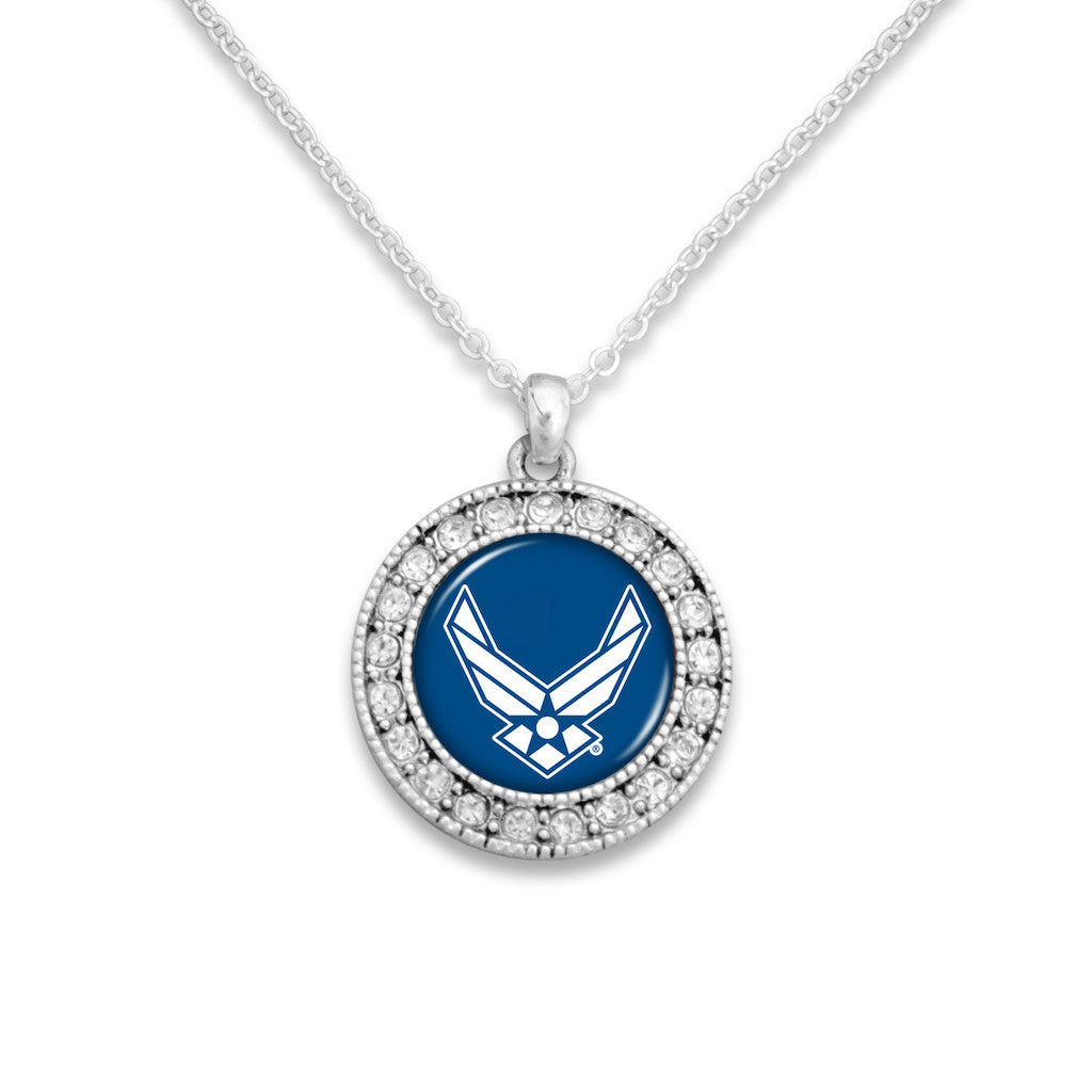 U.S. Air Force® Crystal Round Necklace