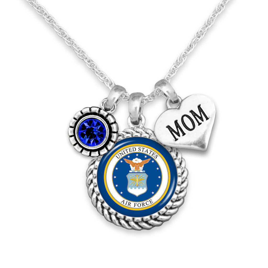 U.S. Air Force® Olivia Necklace with Mom Accent