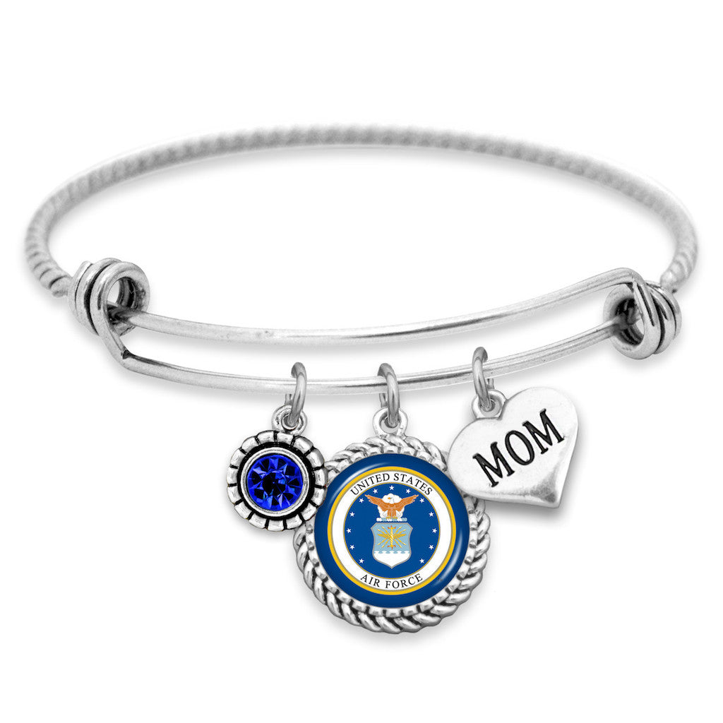 U.S. Air Force® Olivia Bracelet with MOM Accent