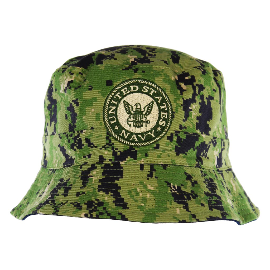 US Navy Reversible Camo Bucket Hat – Military Republic