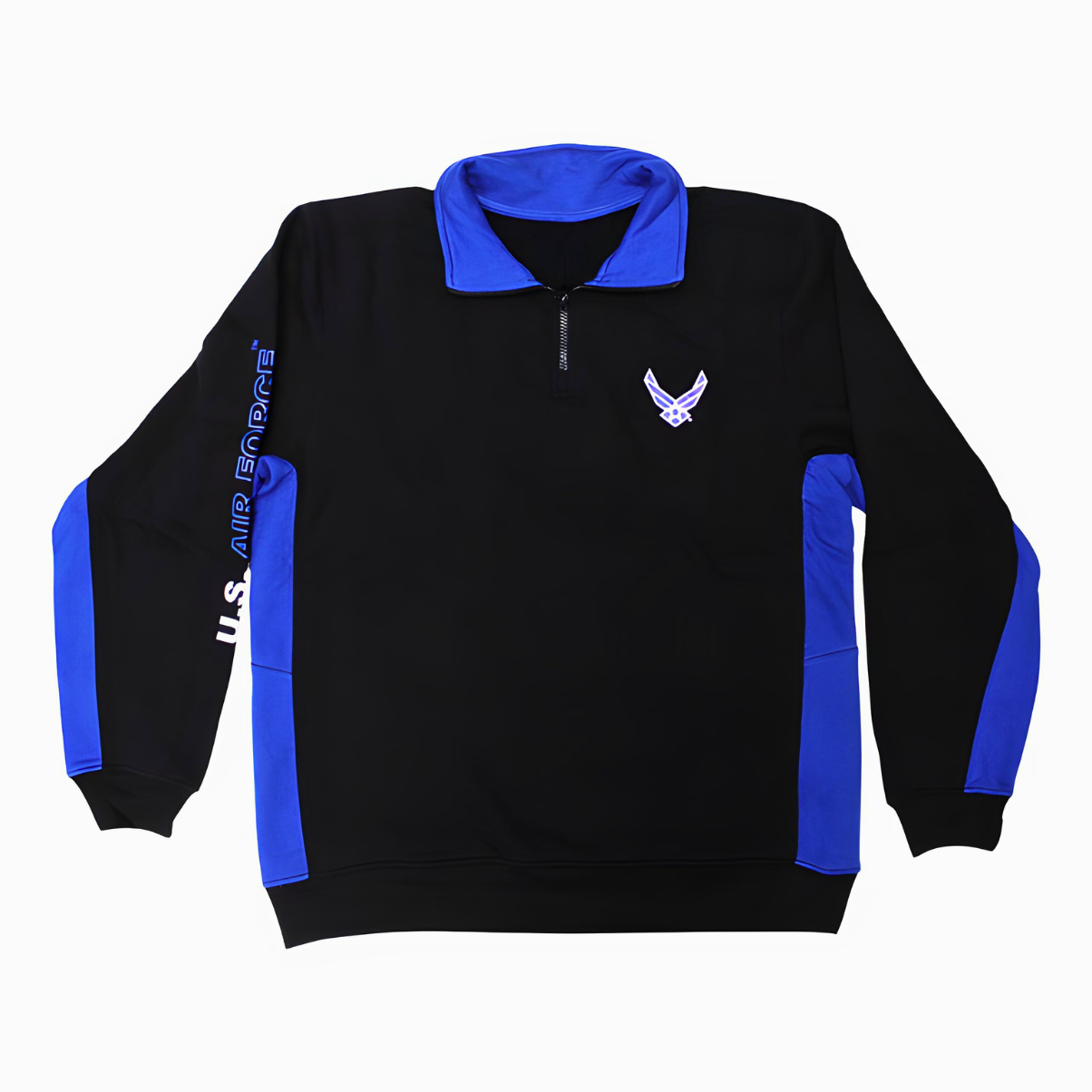 US Air Force Color Block 1/4 Sweatshirt