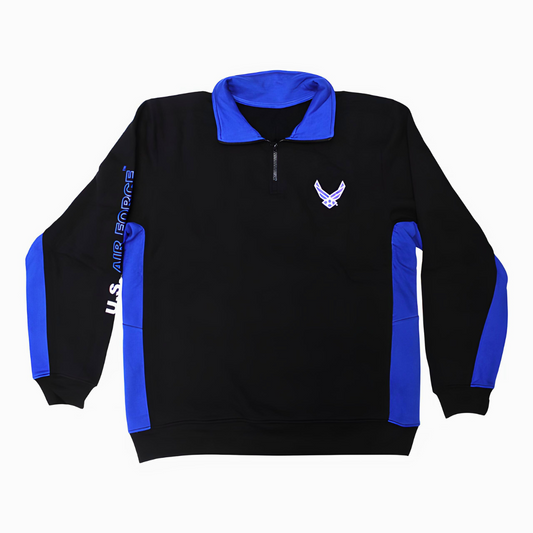 US Air Force Color Block 1/4 Sweatshirt