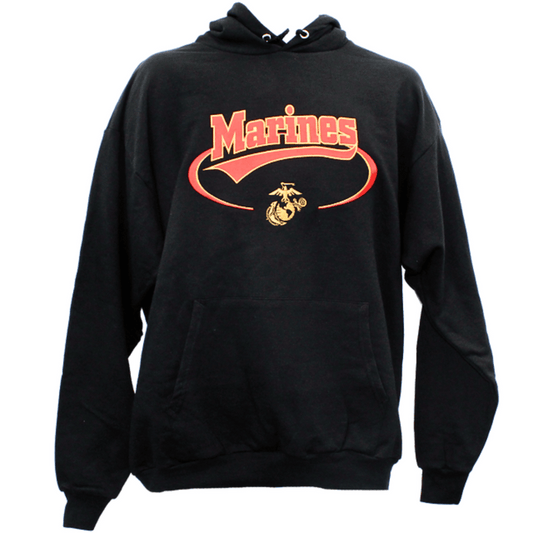 US Marines Banner Hooded Sweatshirt
