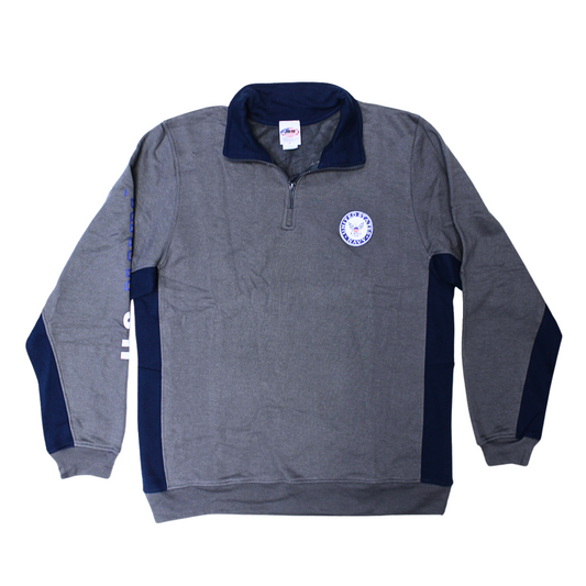 US Navy Color Block 1/s Zip Sweatshirt