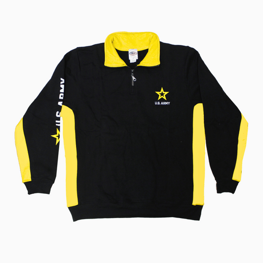 US Army Color Block 1/4 Zip Sweatshirt