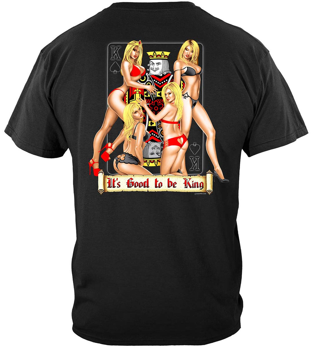 It's Good to Be King Poker T-Shirt - back view