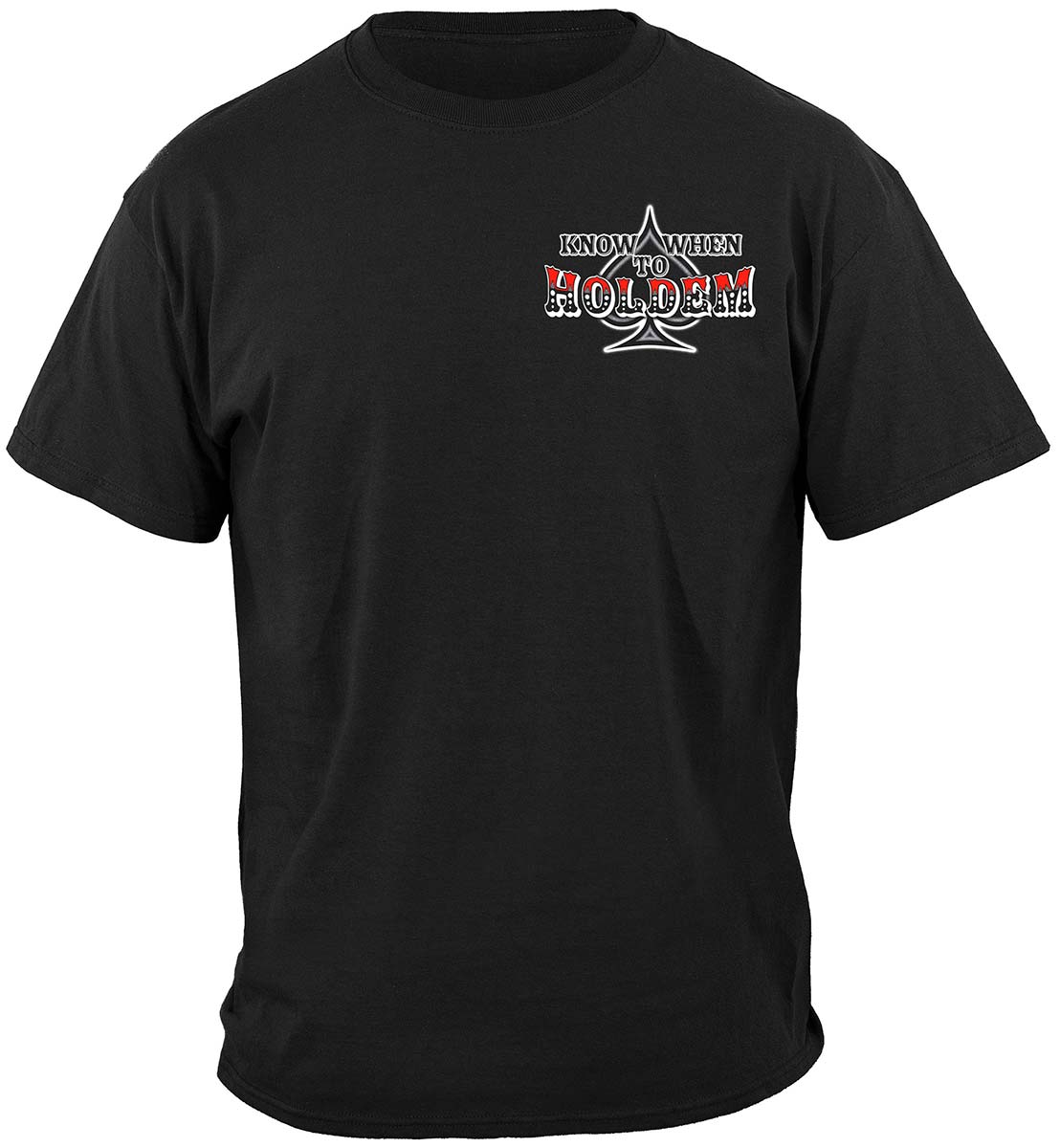 Hold 'Em Girl Poker T-Shirt - front view