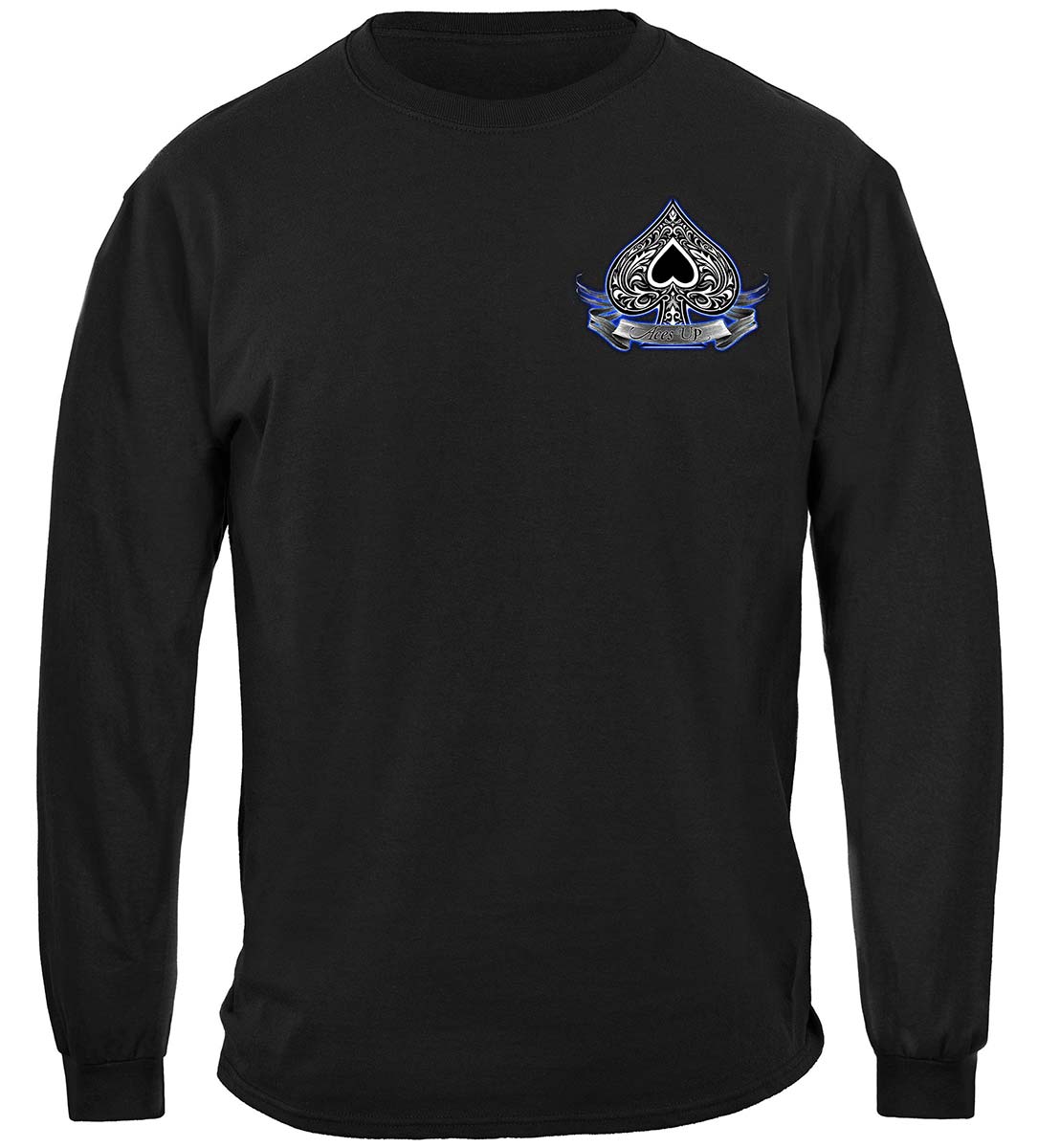 Aces Up Poker Long Sleeve Shirt - front view