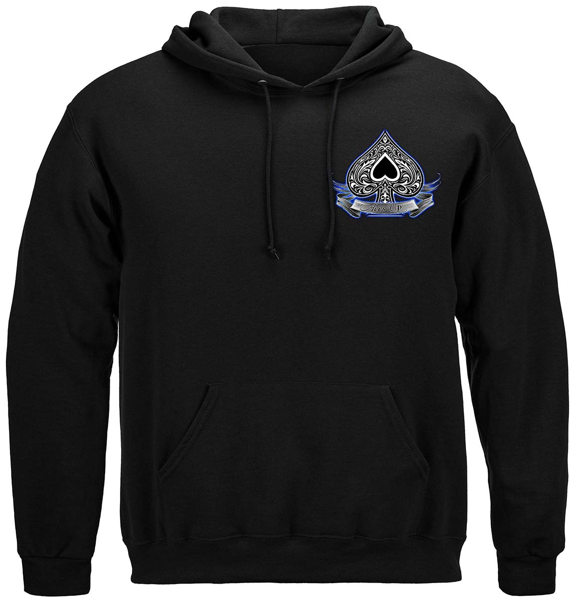 Aces Up Poker Hoodie - front view