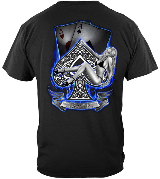 Aces Up Poker T-Shirt - back view