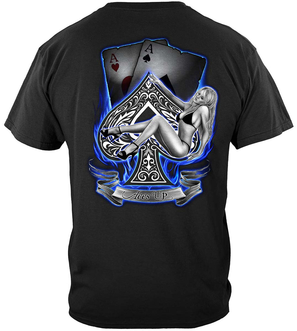 Aces Up Poker T-Shirt - back view