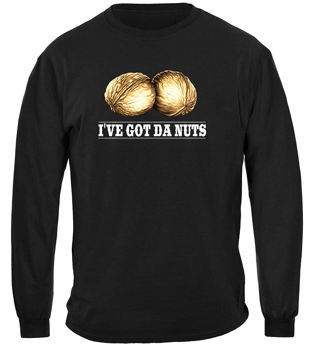 Hello Ladies Poker Long Sleeve Shirt - front view