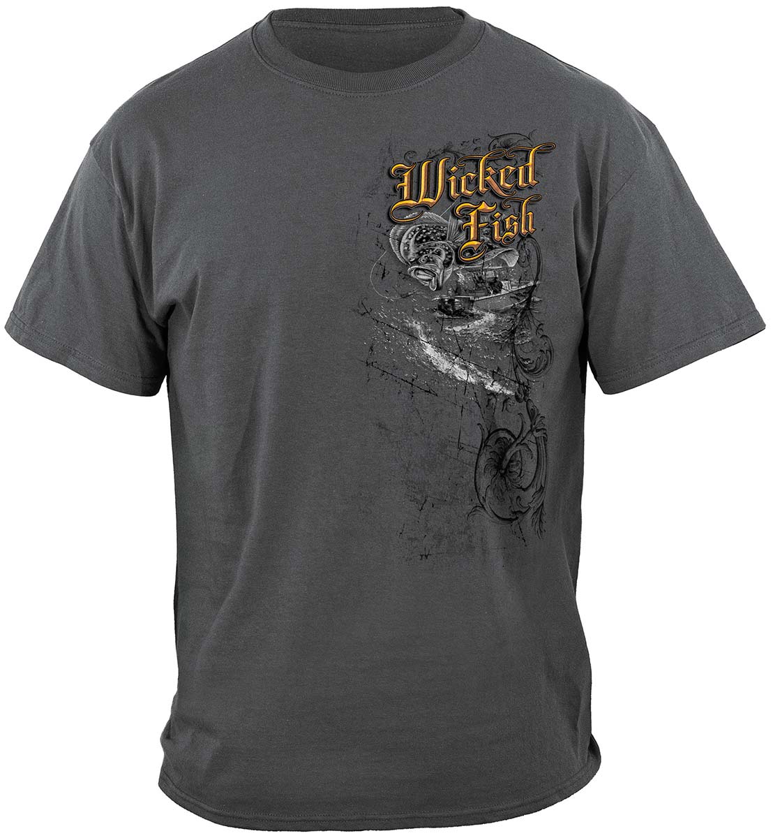 Wicked Fish Fluke Classic T-Shirt - front view