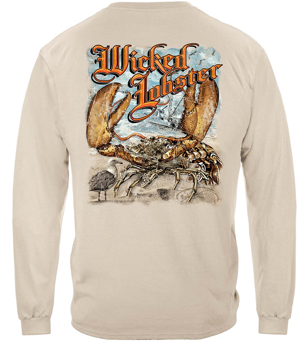 Wicked Lobster Long Sleeve Shirt - back view