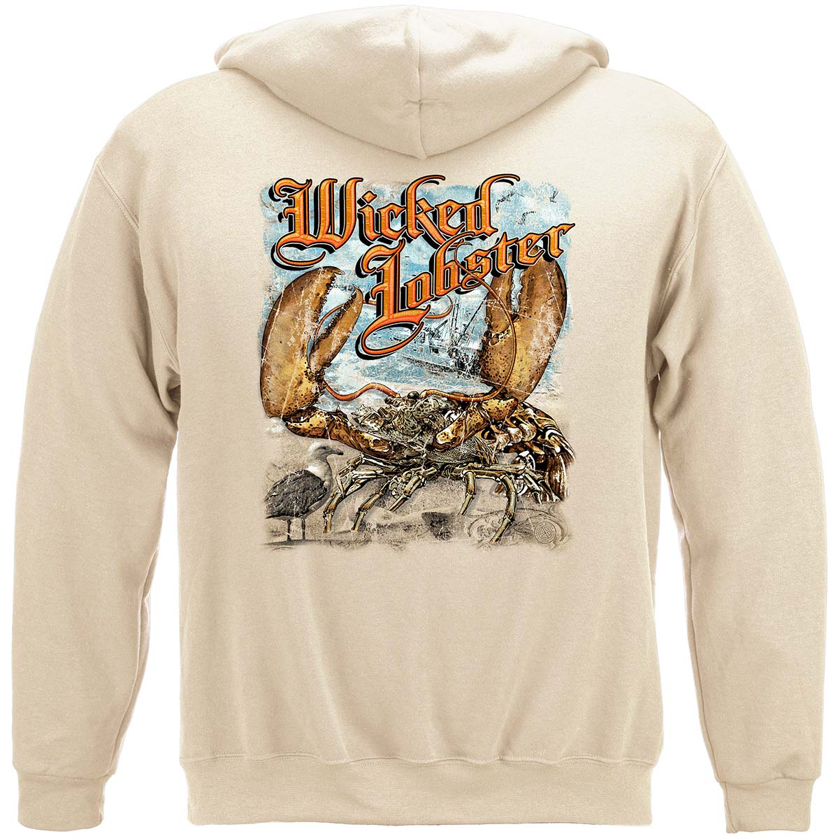 Wicked Lobster Hoodie - back view