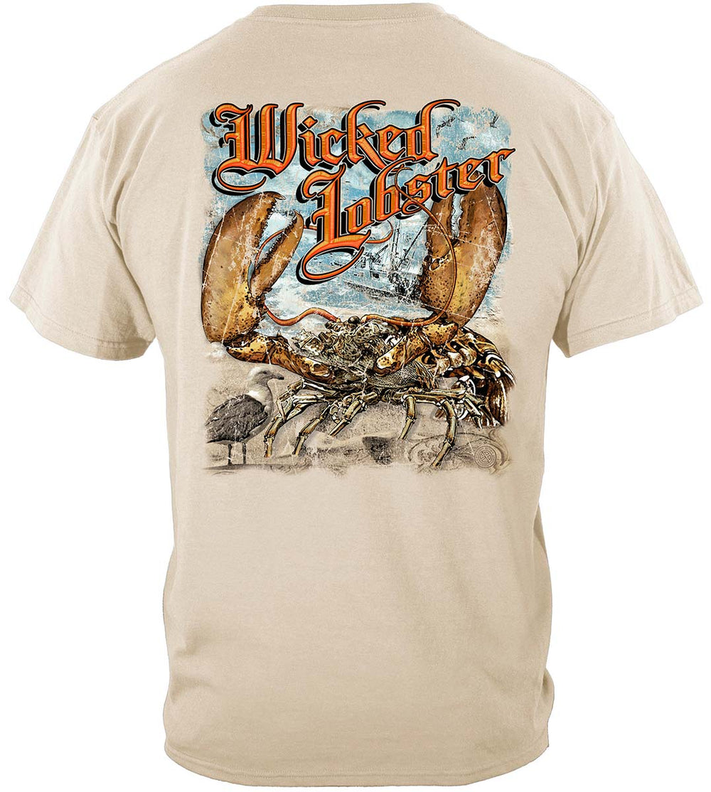 Wicked Lobster T-Shirt - back view