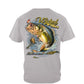 Wicked Fish Largemouth Bass Popper Jumping Frog T-Shirt - back view