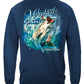 Wicked Fish Striped Bass Popper Airborne Long Sleeve Shirt - back view