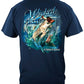 Wicked Fish Striped Bass Popper Airborne T-Shirt - back view