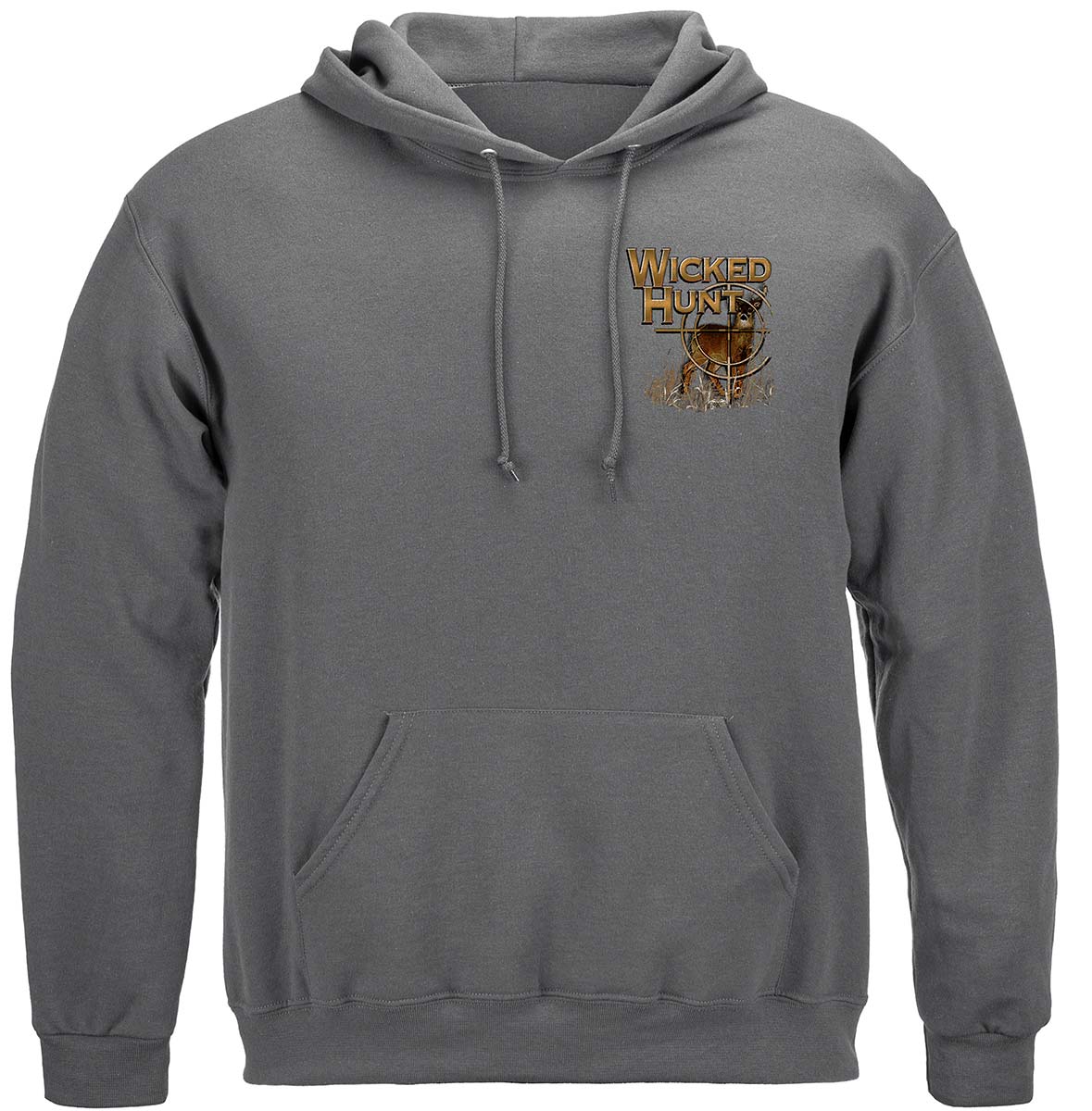 Wicked Hunt Deer Buck Stops Here Hoodie - front view