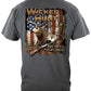 Wicked Hunt Deer Buck Stops Here T-Shirt - back view