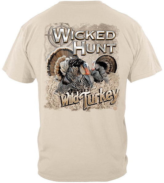 Wicked Hunt Turkey T-Shirt - back view