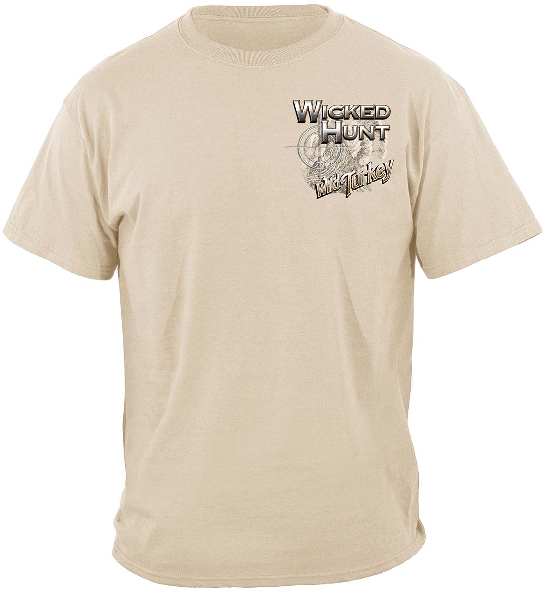 Wicked Hunt Turkey T-Shirt - front view