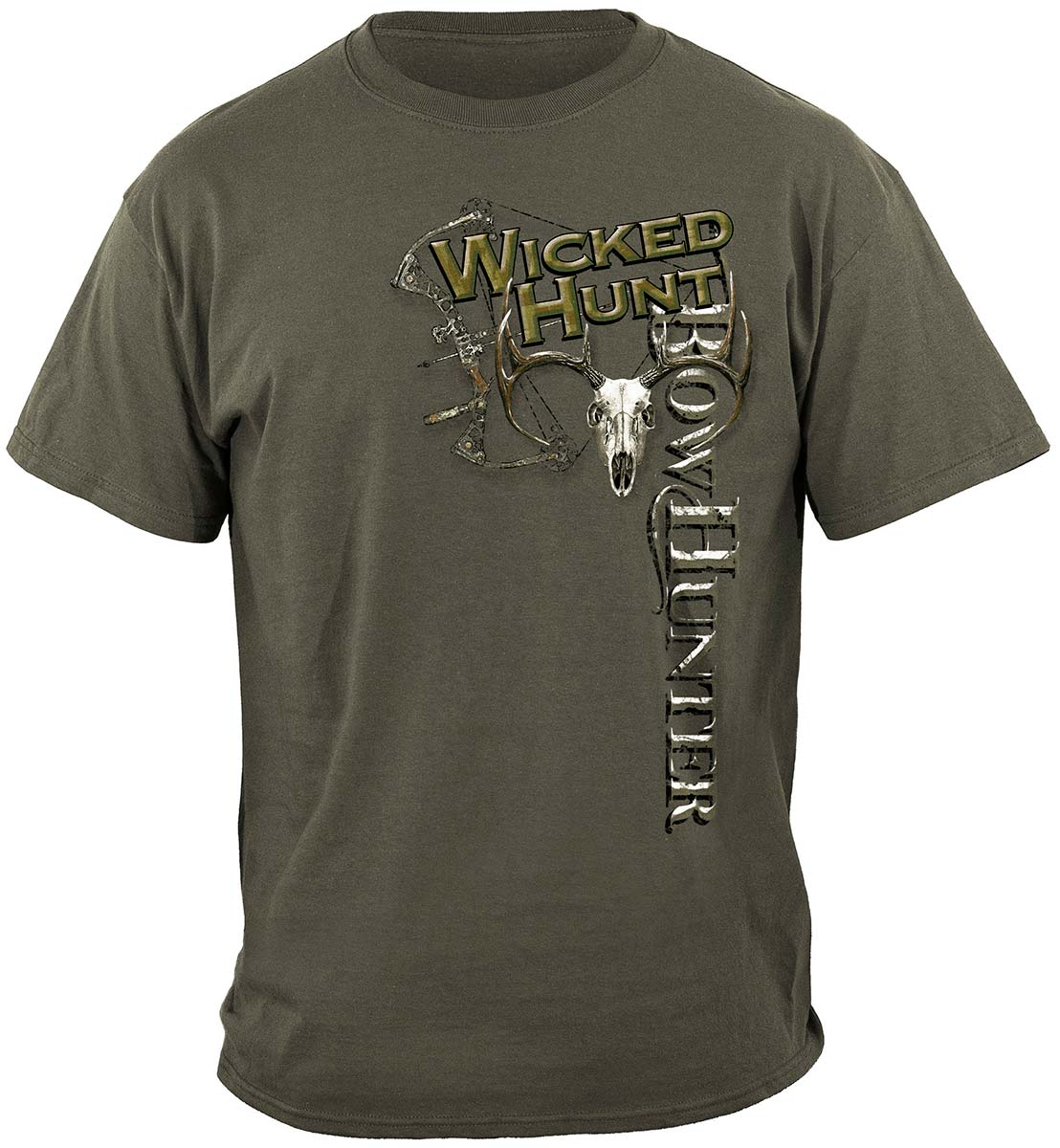 Wicked Hunt Bow Hunting T-Shirt - front view